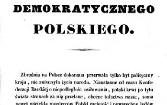 Manifesto of the Polish Democratic Society
